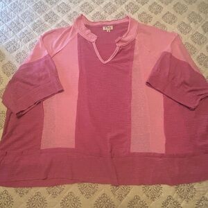 POL Pink Tunic Top